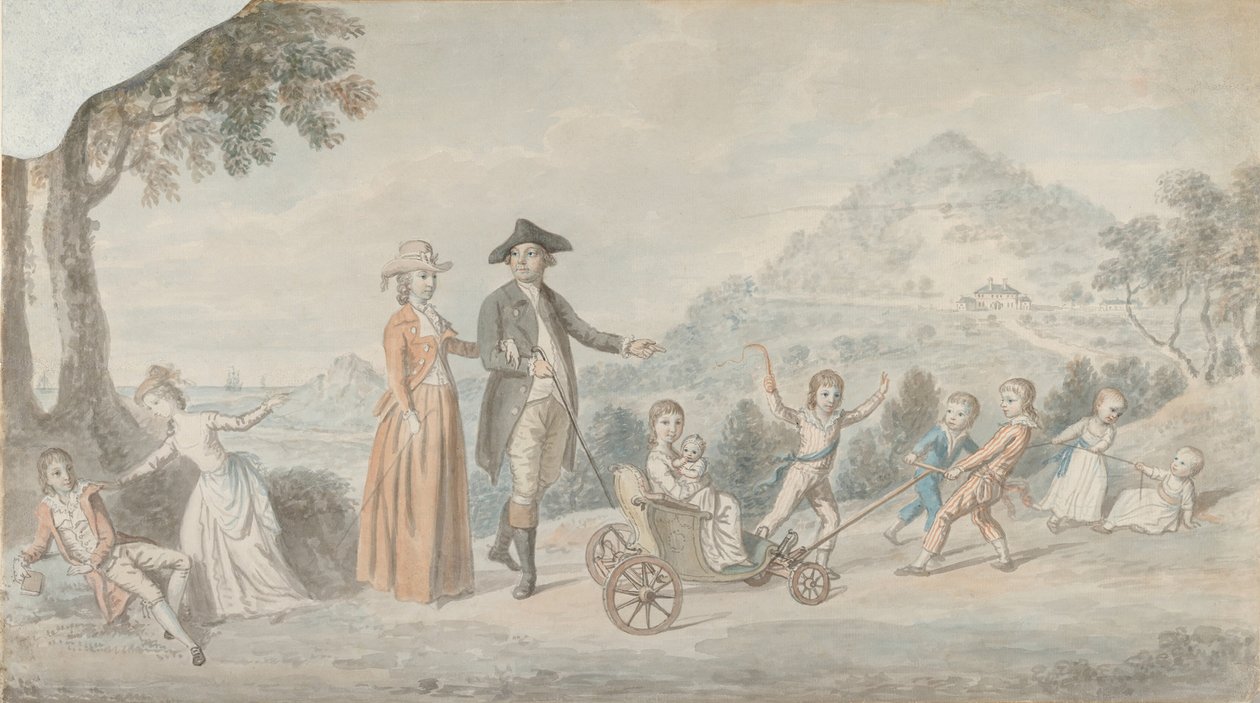 Rodina sira Jamese Huntera Blaira, 1. baronet 1741-1787, ca. 1785. od David Allan