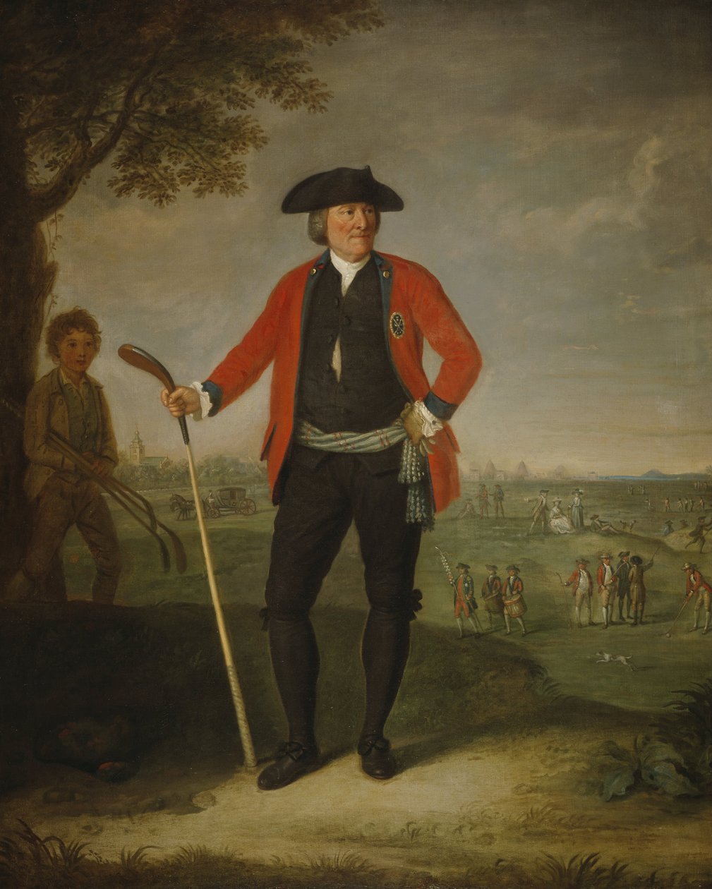 William Inglis, asi 1712 - 1792. Chirurg a kapitán Čestné společnosti edinburských golfistů od David Allan