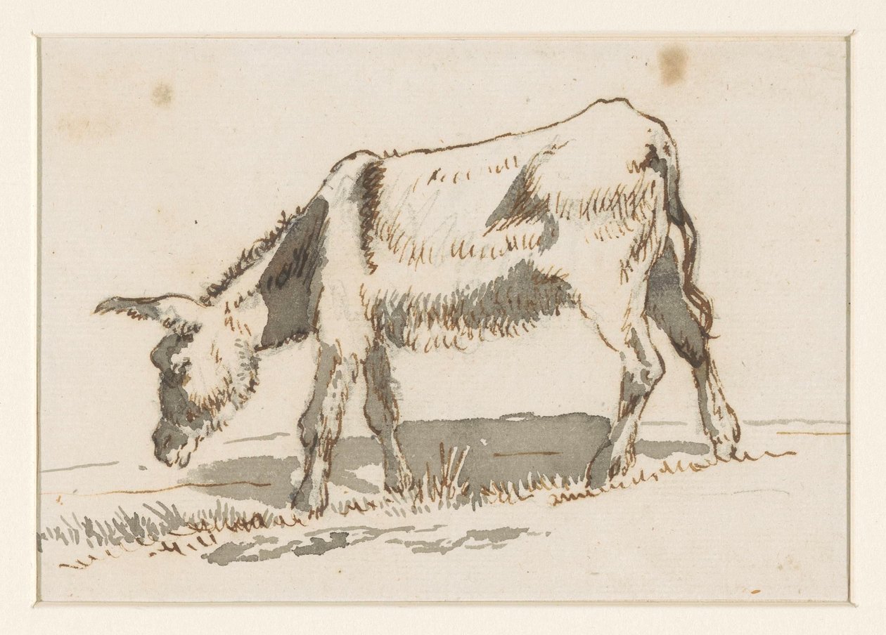 Pasoucí se osel, zleva od David Alphonse de Sandoz Rollin