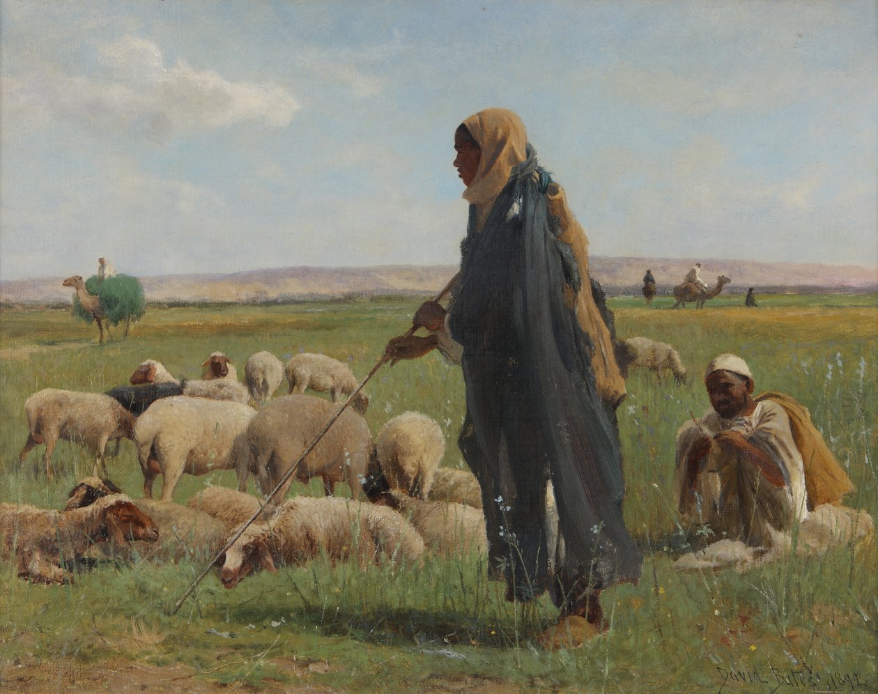Arabští ovčáci, 1892 od David Bates