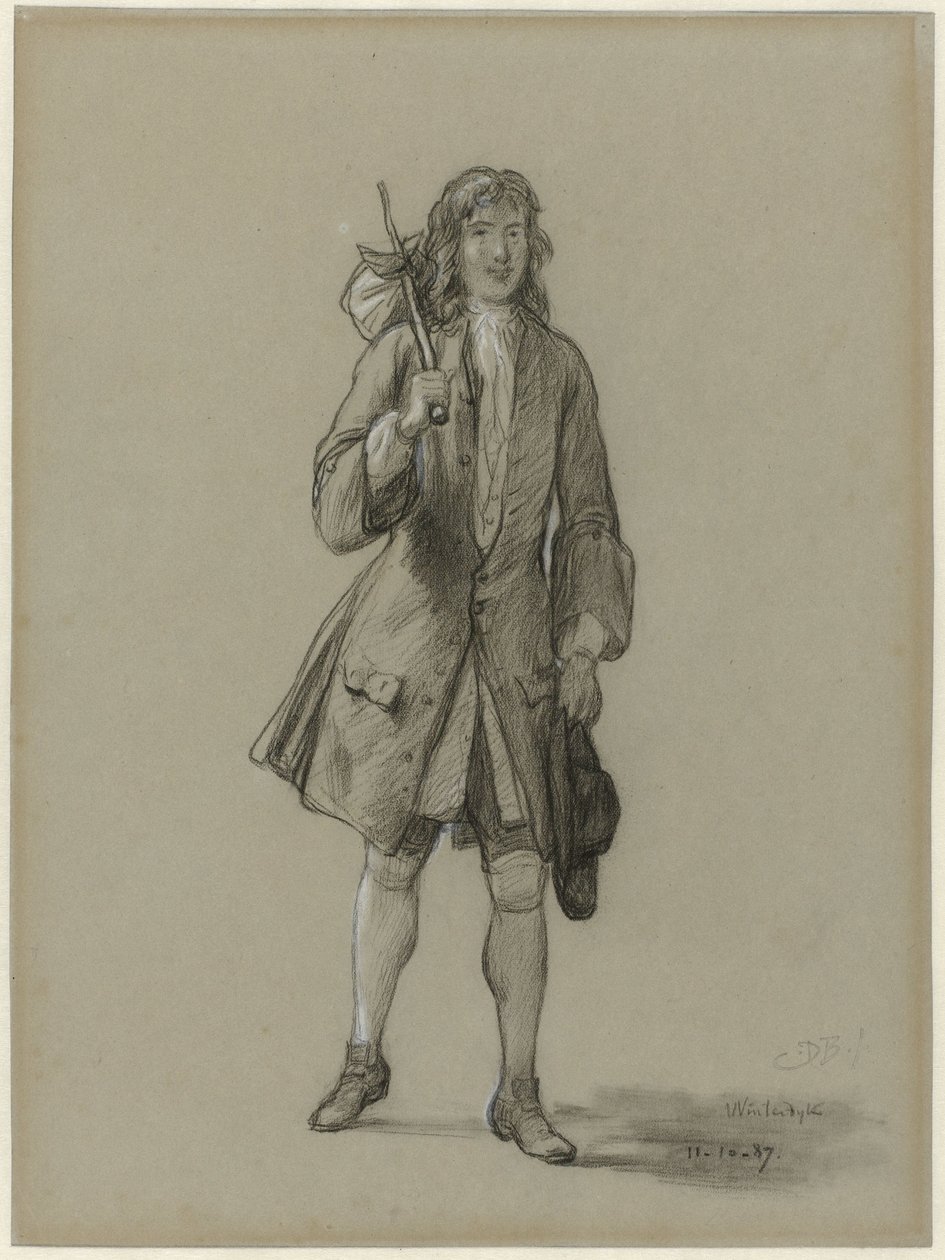 Ferdinand Huyck se vrací ze zahraničí. Ilustrace ke stejnojmenné knize Jacoba van Lennepa od David Bles