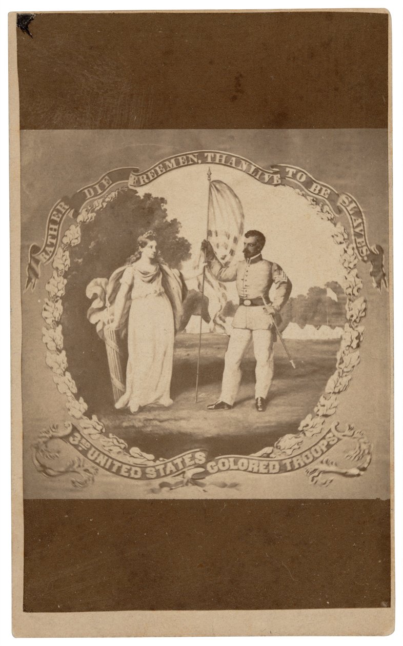 "Raději zemřít jako svobodný člověk, než žít jako otrok",c. 1864 (tisk) od David Bustill Bowser