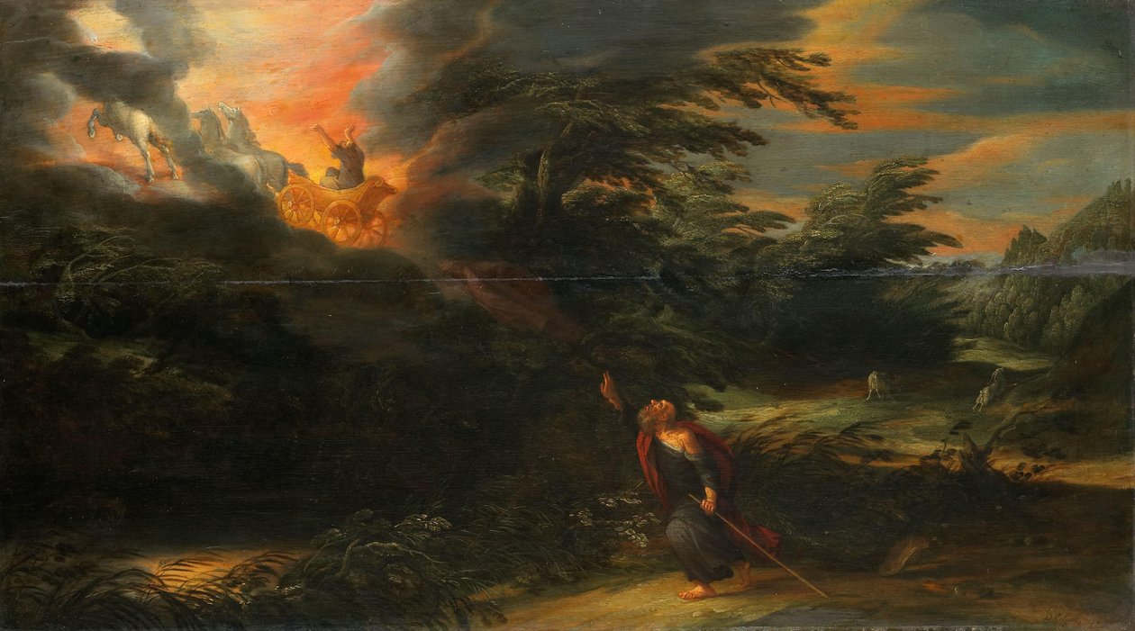 Nanebevstoupení Eliáše (II. Královská 2:11–13) od David Colijns