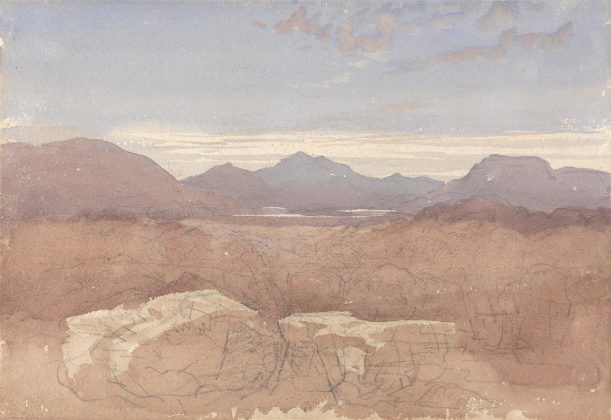 Pohled na hory, severní Wales od David Cox
