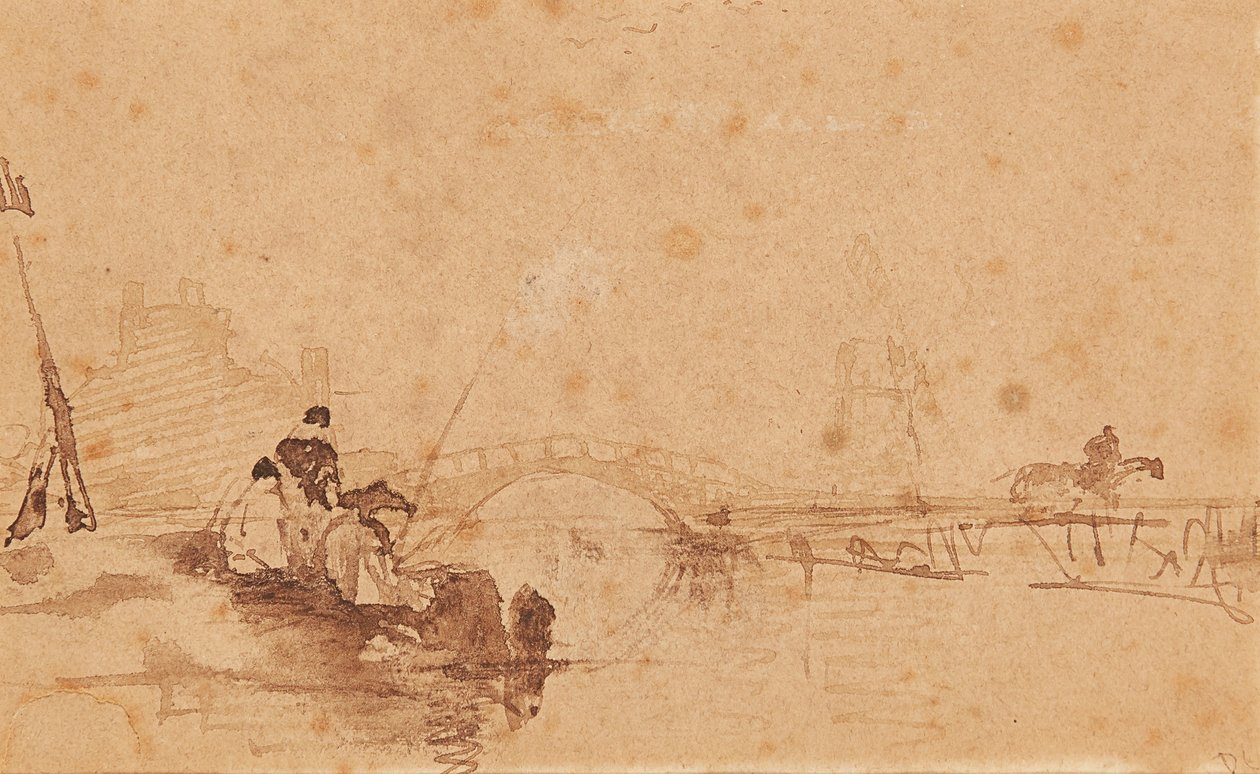 Vnesení úlovku (inkoust a mytí) od David Cox