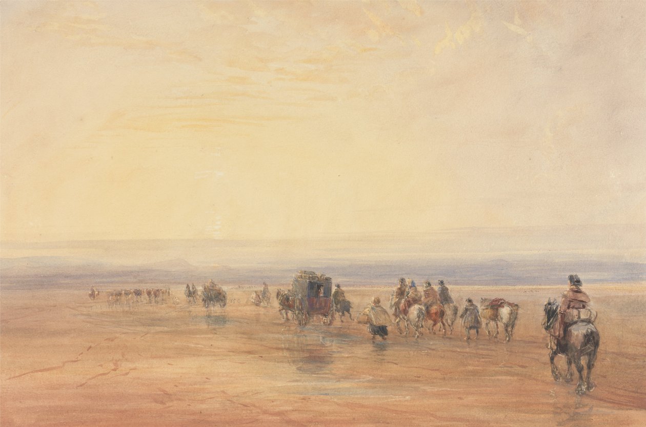 Přejezd přes Lancasterské písky od David Cox