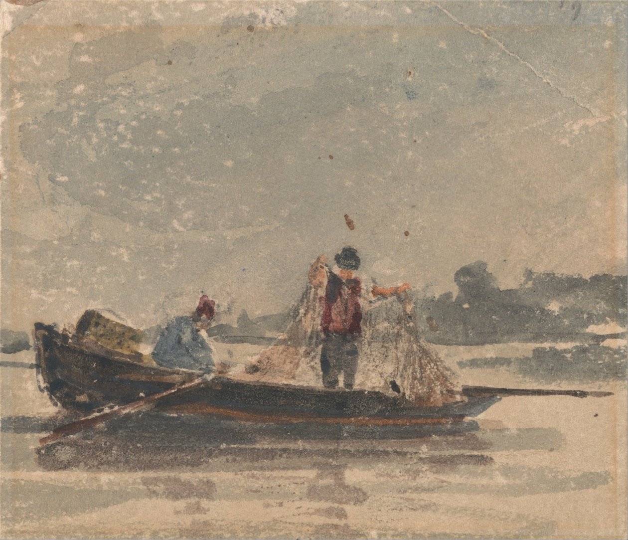 Rybáři táhnoucí síť od David Cox
