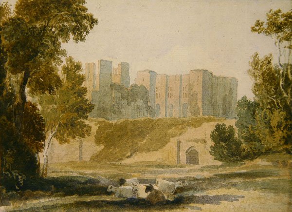 Kenilworth Castle (akvarel na papíře) od David Cox