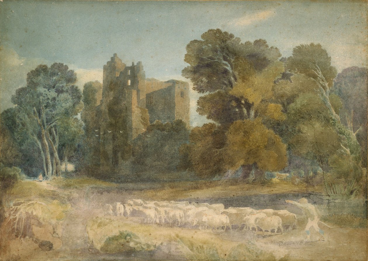 Zámek Kenilworth v hrabství Warwickshire od David Cox
