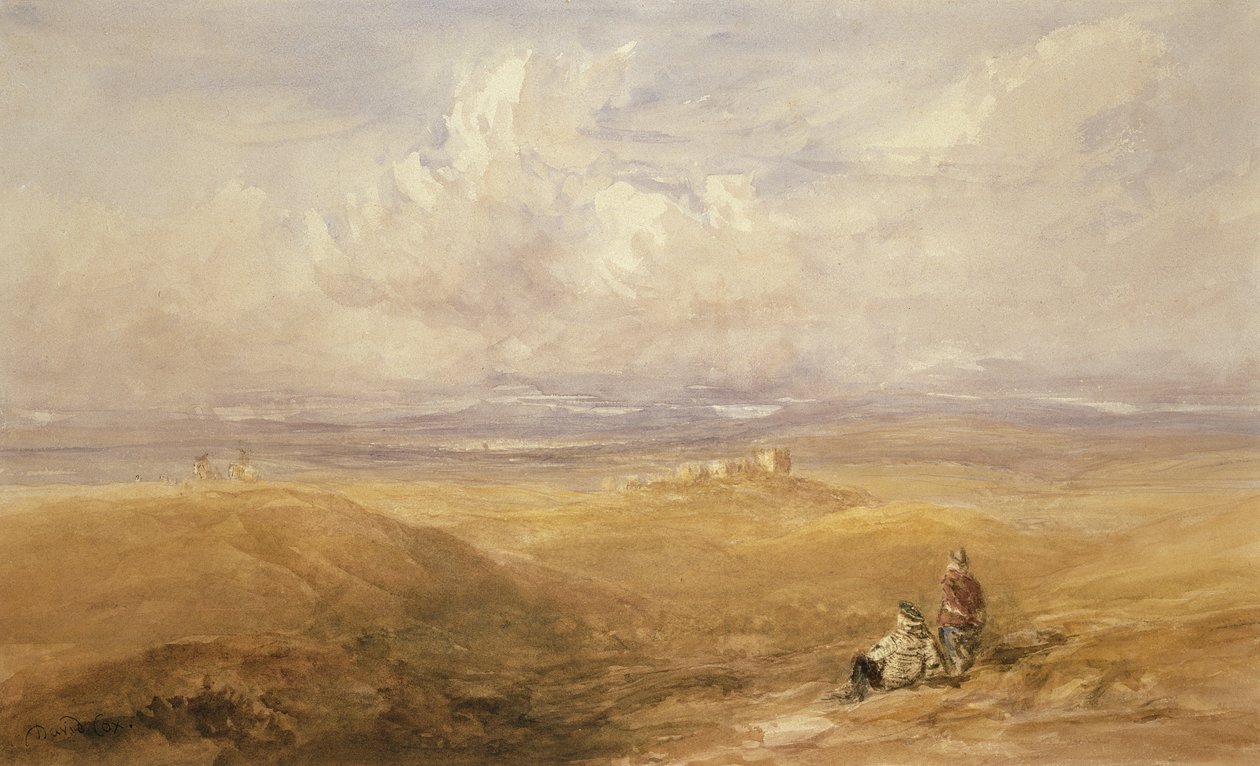 Hrad Lancaster (wc na papíře) od David Cox