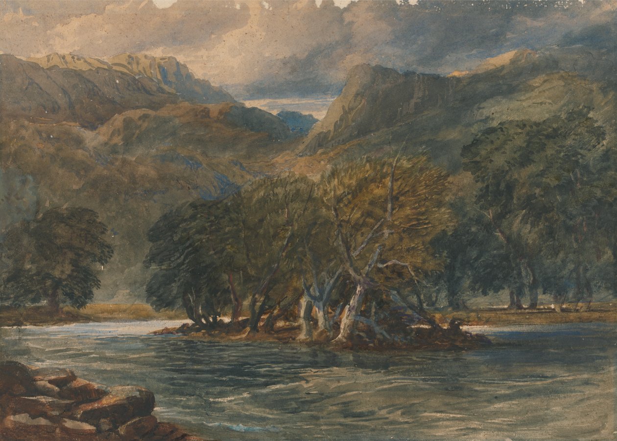 Na řece Conway, Severní Wales od David Cox