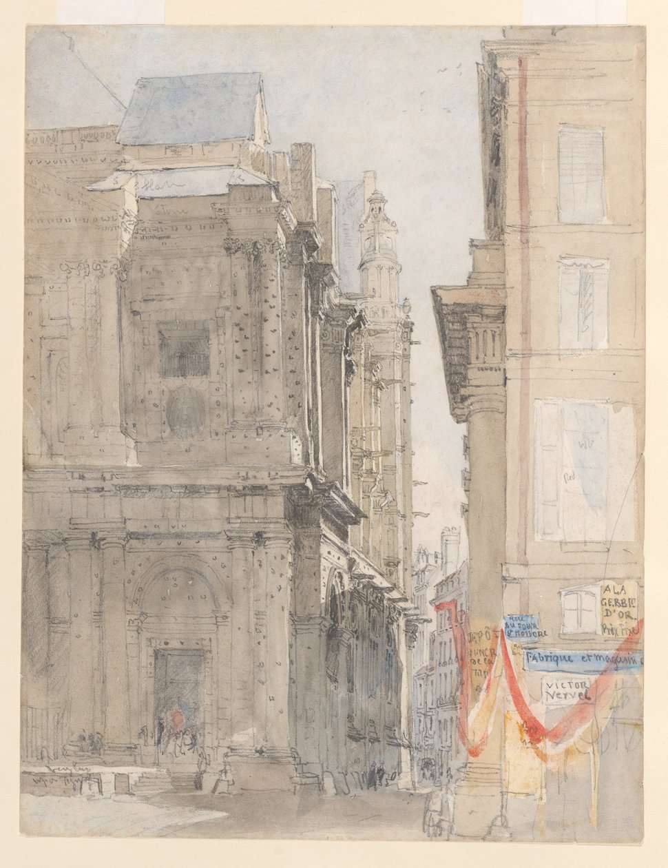 St. Eustache, Paříž od David Cox