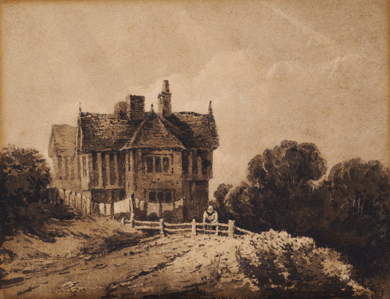 Studie starého domu od David Cox