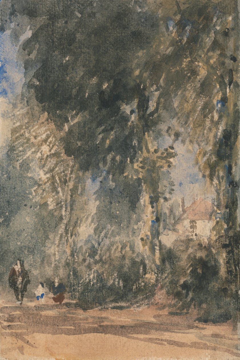 The Abbey Gates při pohledu na Greenfield House od David Cox