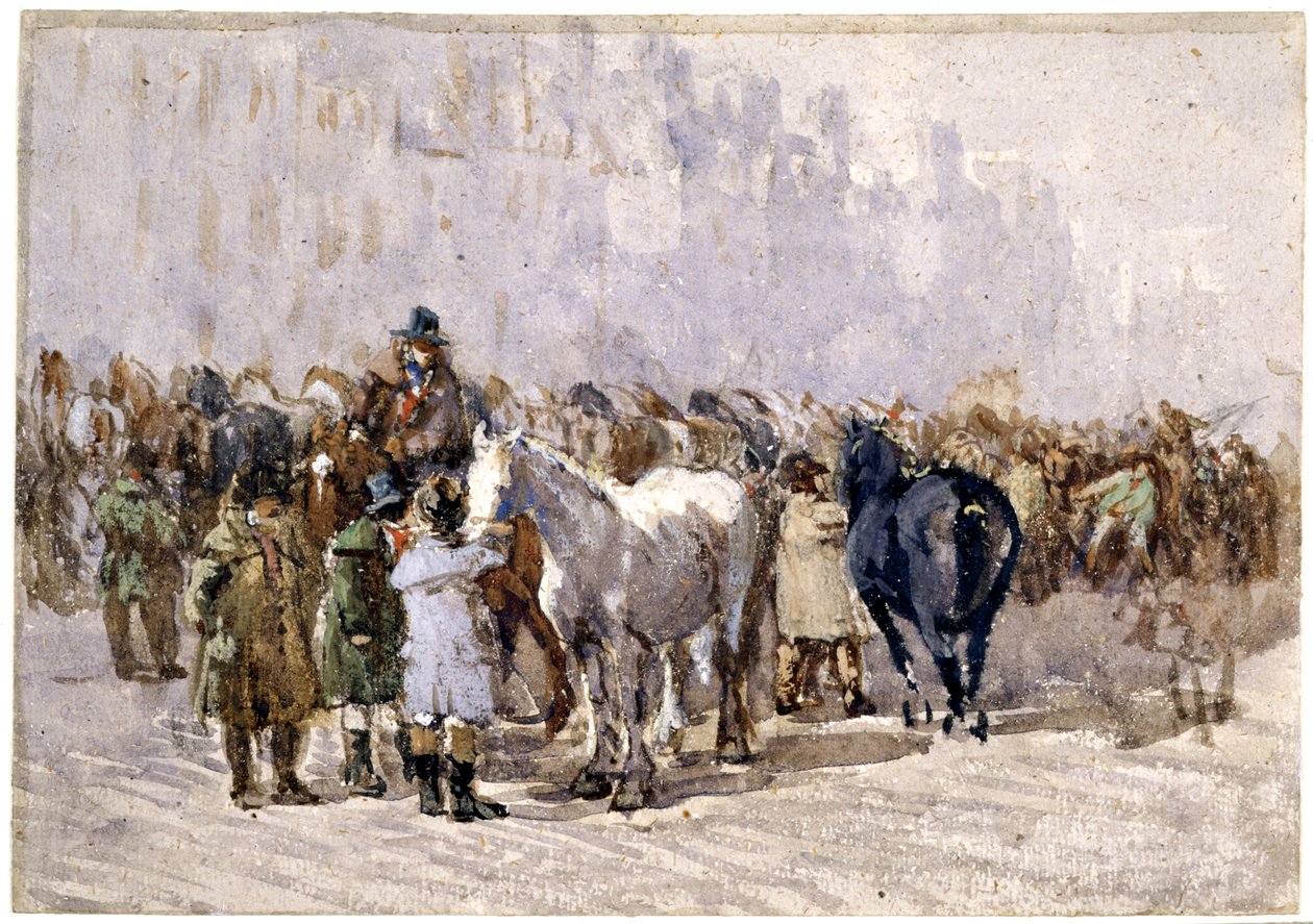 Birminghamský koňský veletrh, c.1841-49 od David Cox