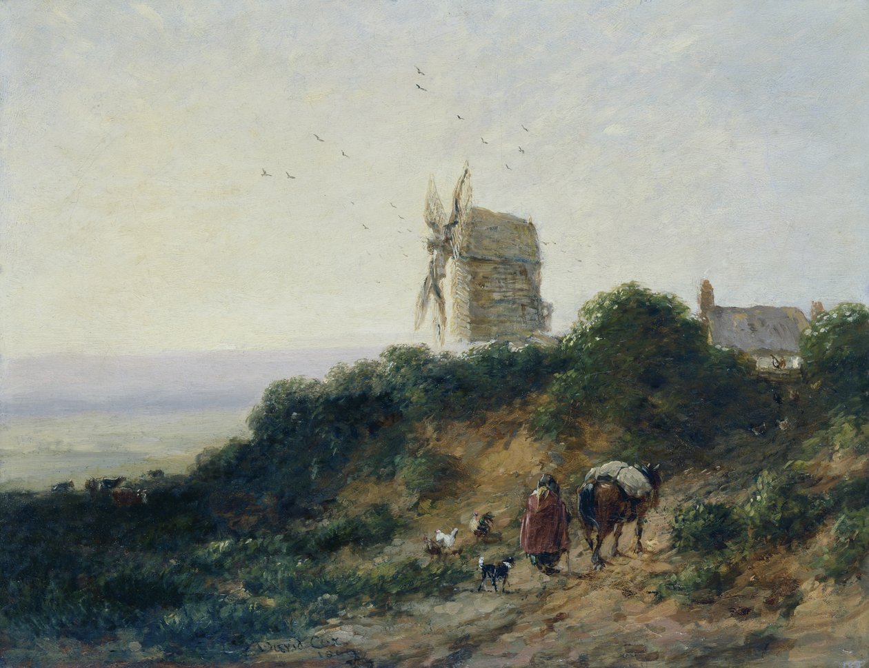 Cesta do mlýna od David Cox