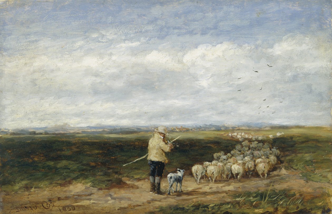 Pastýř, Návrat stáda od David Cox