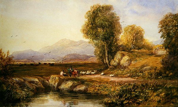 The Vale of Conwy (akvarel na papíře) od David Cox