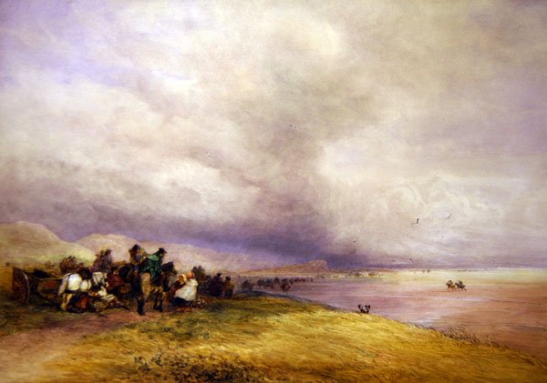 Ulverstone Sands (akvarel na papíře) od David Cox