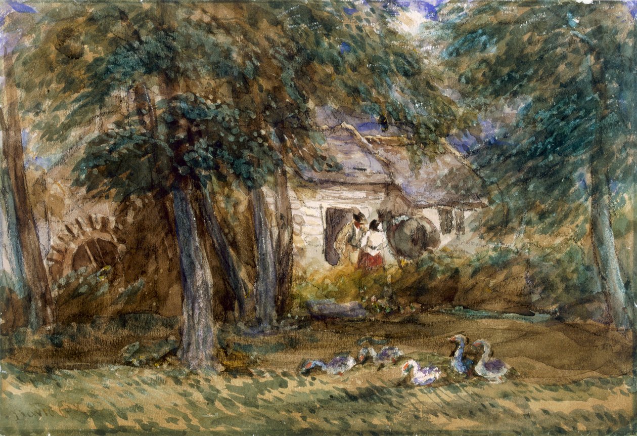 Vodní mlýn od David Cox