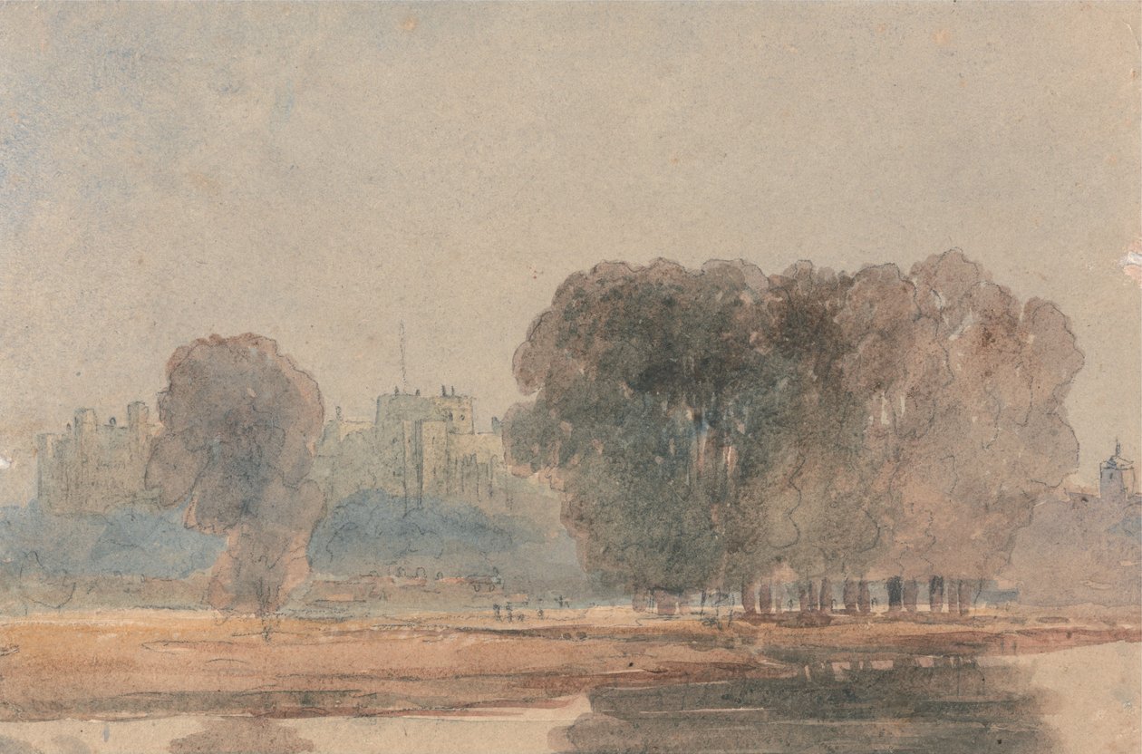 Windsorský hrad od Brocas od David Cox