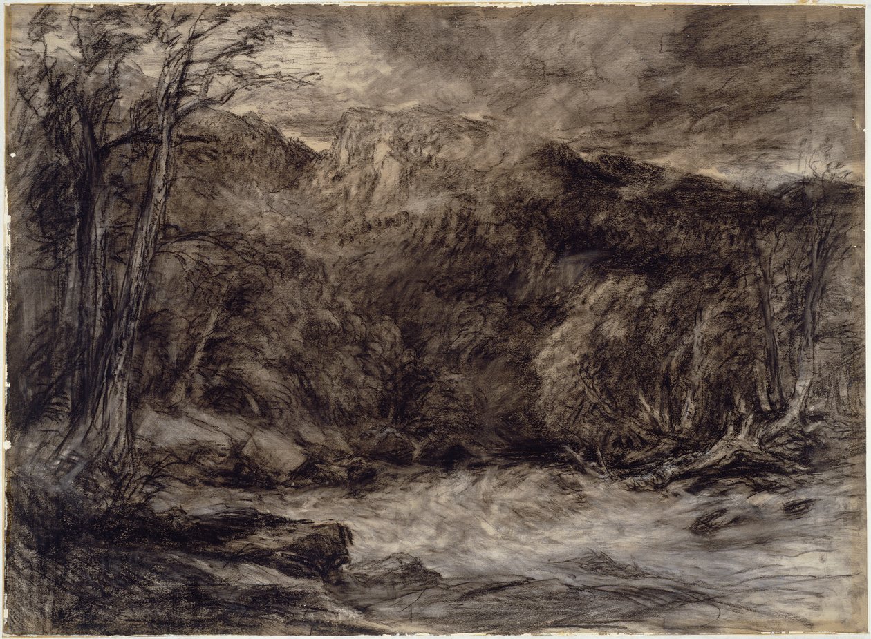 Horský potok od David Cox the elder