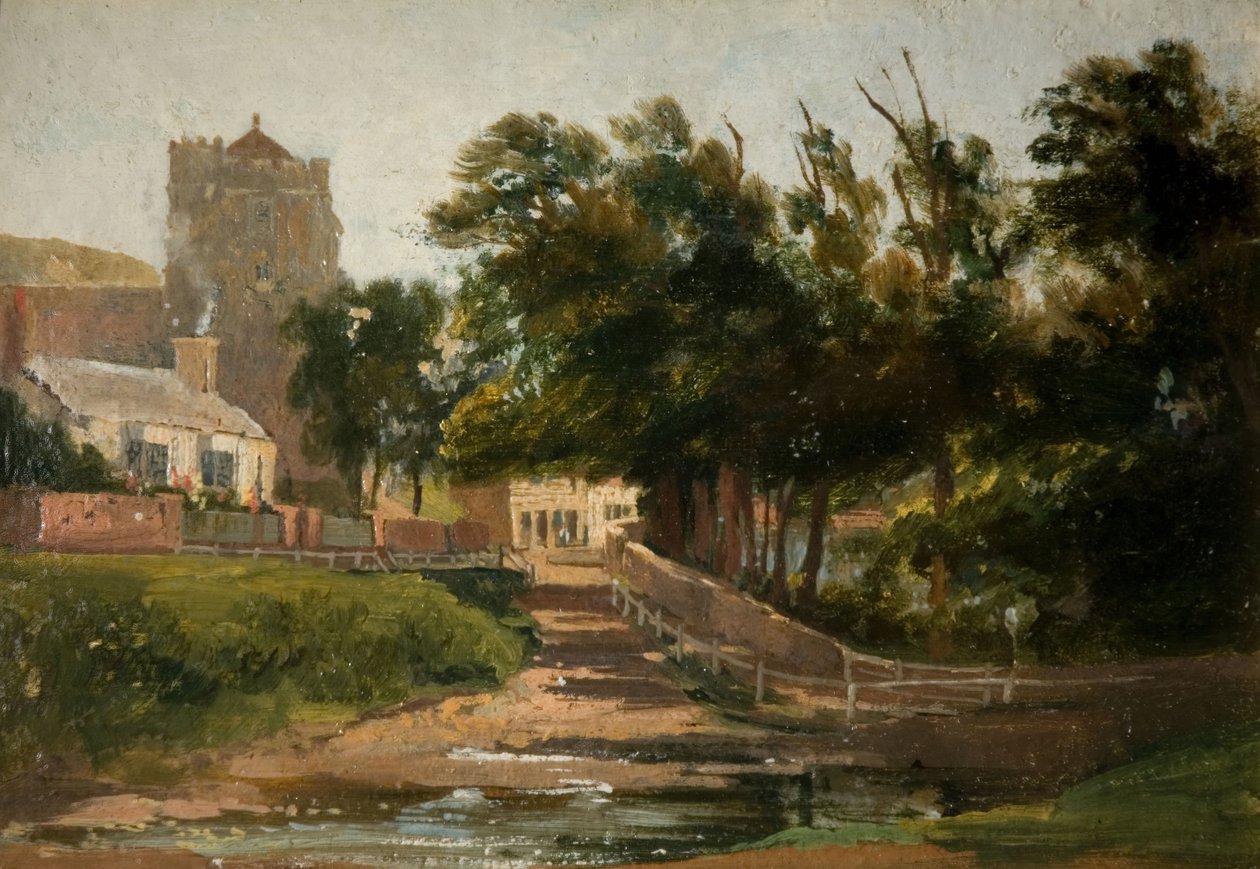 Kostel Všech svatých, Hastings, 1813. od David Cox the elder