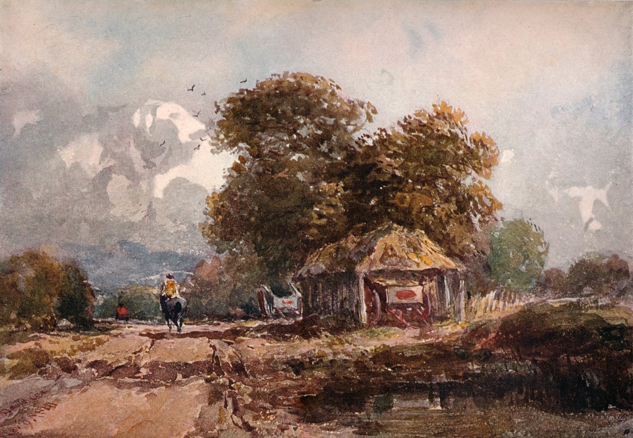 The Cart Shed, 1841 od David Cox the elder