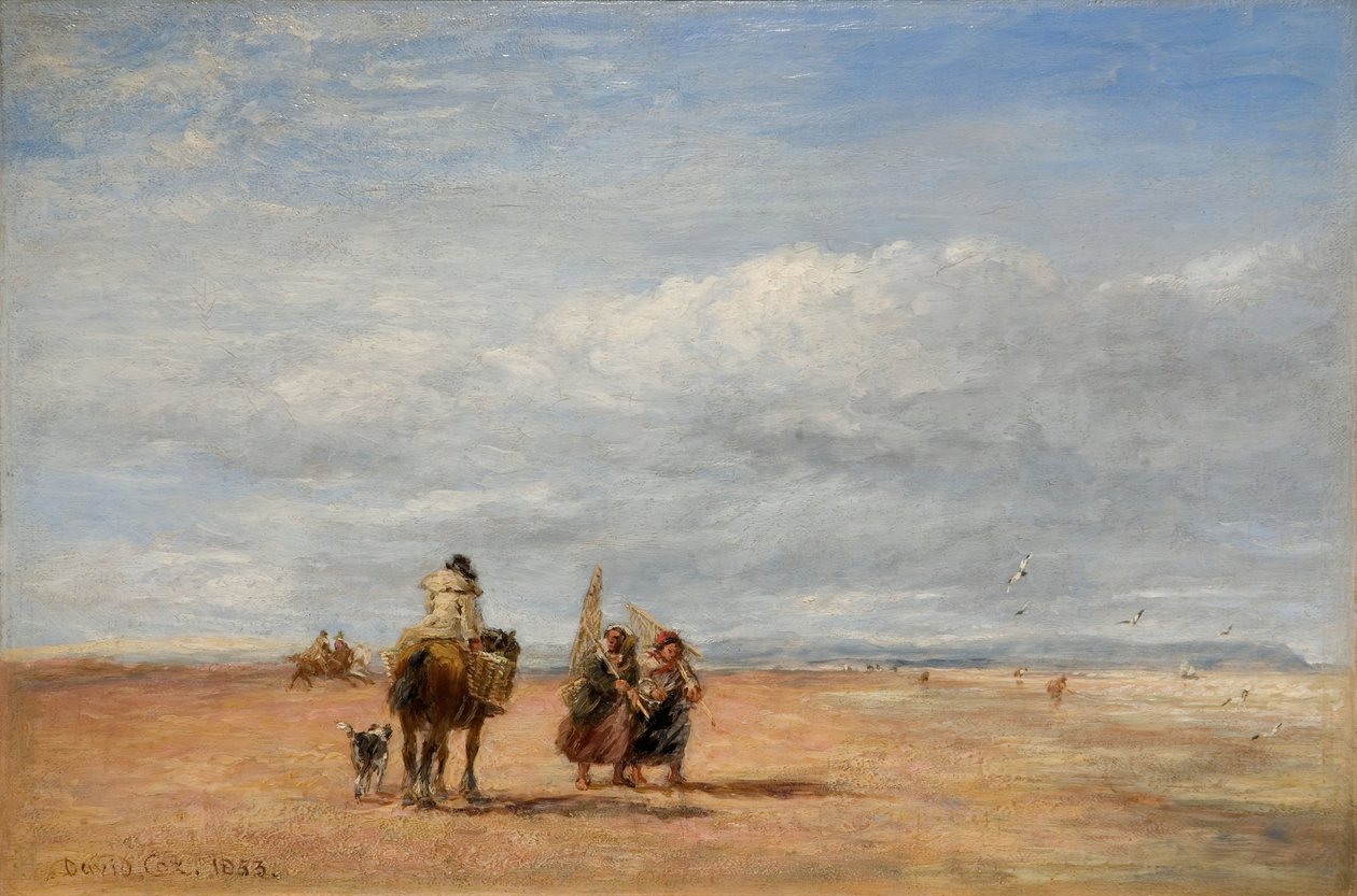 Shrimpers, 1853. od David Cox the elder