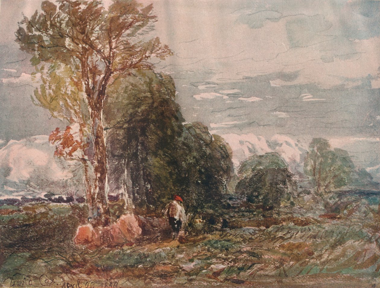 Dřevorubec, 19. století, 1911 od David Cox the elder