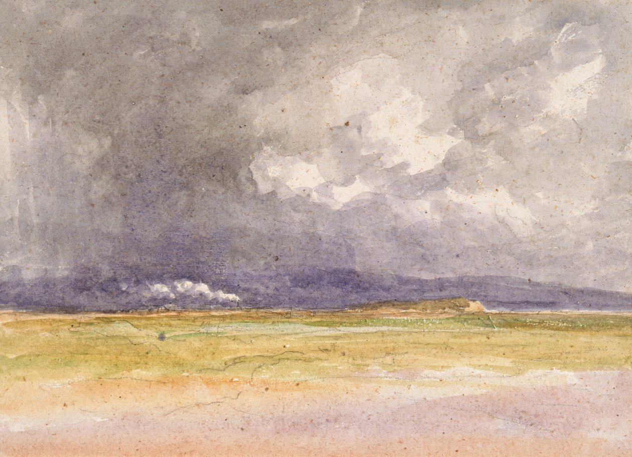 „Vlak na pobřeží“, 1850 od David Cox the elder