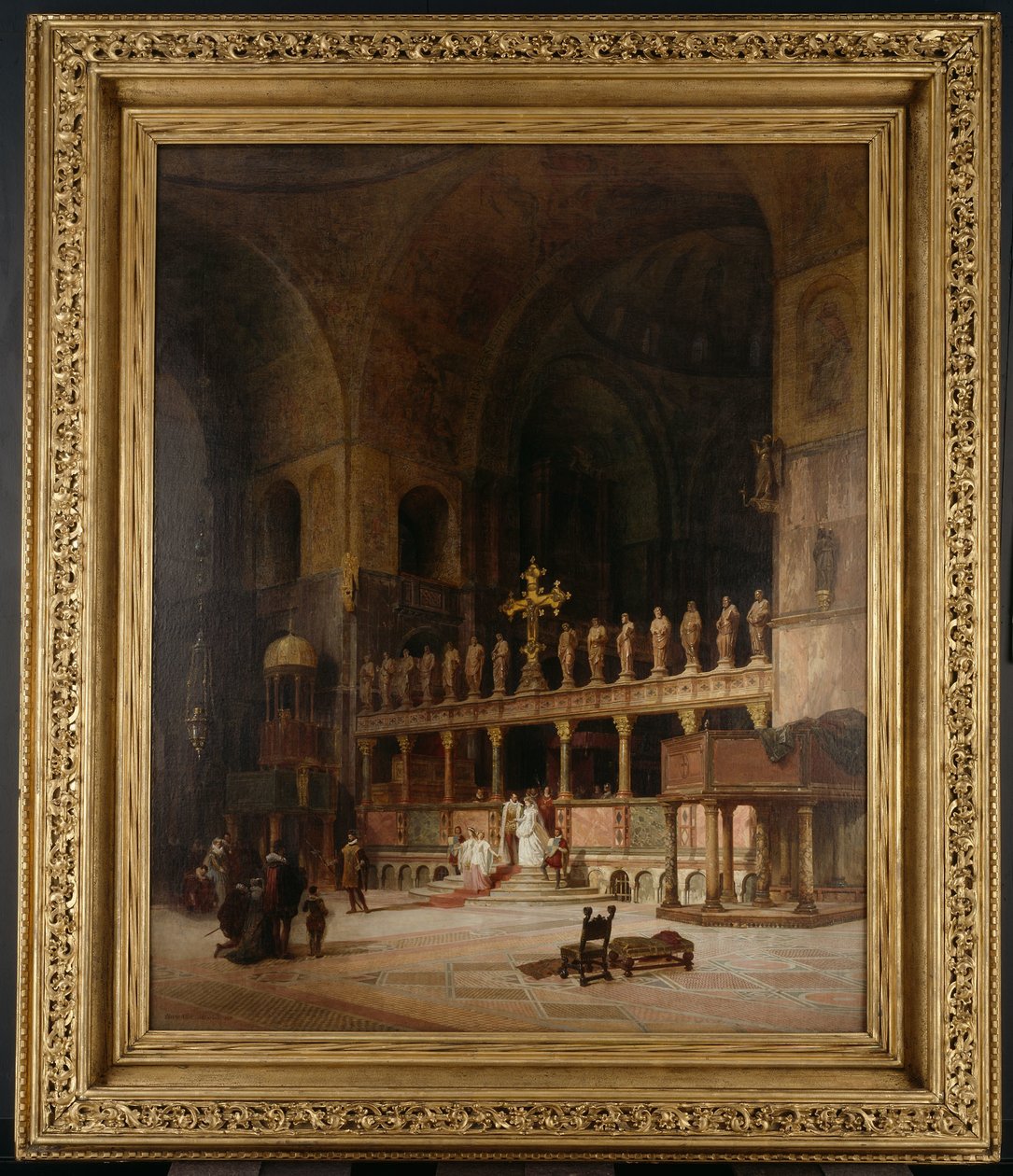 Interiér svatého Marka, Benátky, 1869 od David Dalhoff Neal