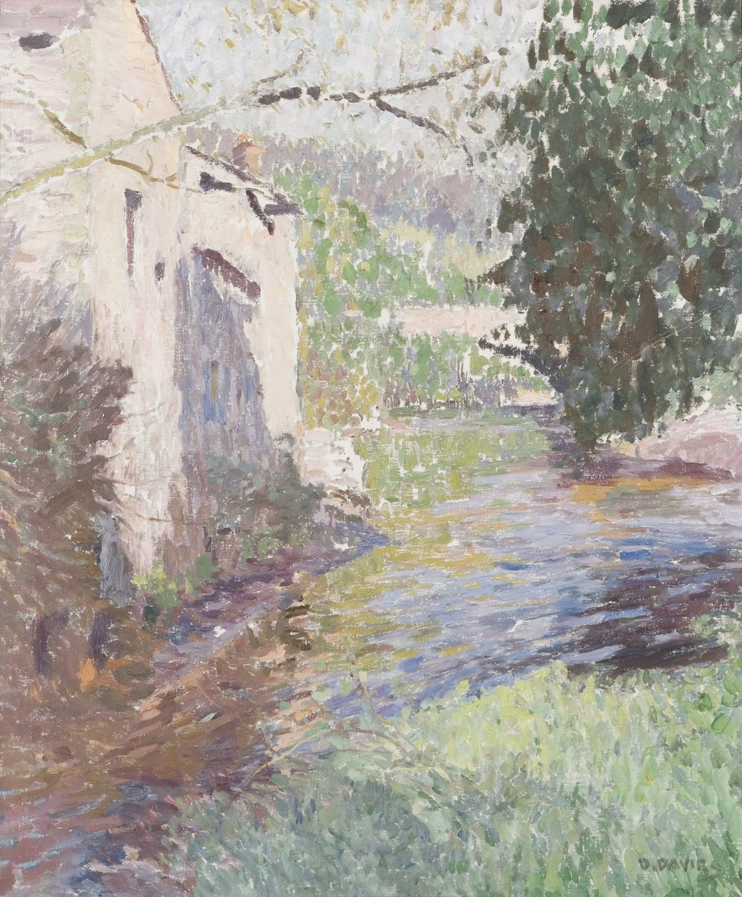 Old Brewery, Sennybridge (olej na plátně) od David Davies