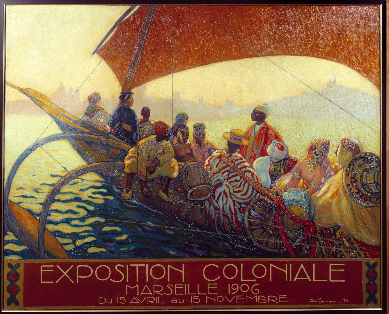 Kolonialismus: plakát pro koloniální národní výstavu v Marseille. Plakát David Dellepiane (1866-1932). 1906 Marseille, Musee de la Marine - Kolonialismus: plakát k Národní koloniální výstavě v Marseille od Davida Dellepiana (1866-1932). 1906. od David Dellepiane