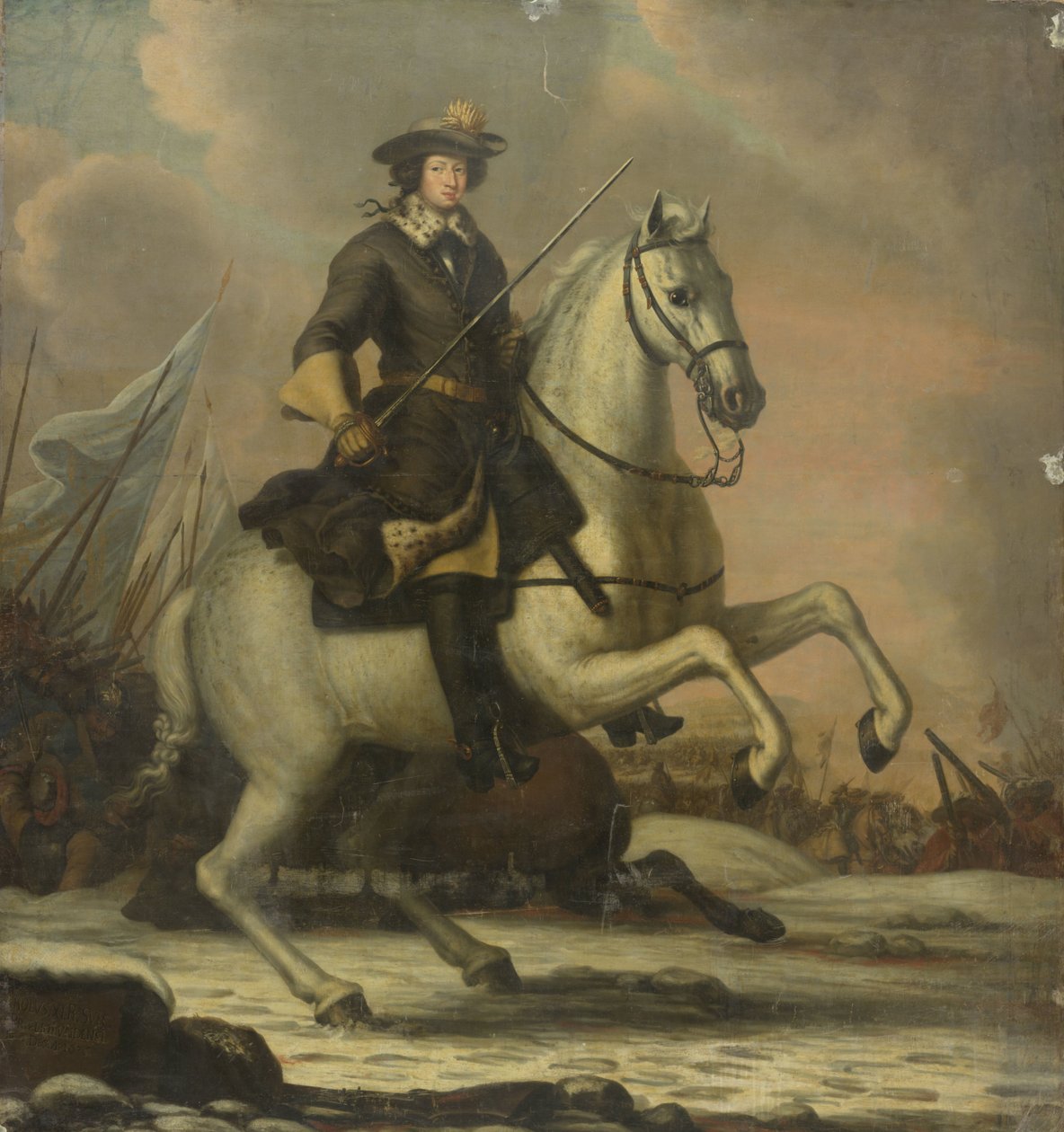 Karel XI. (1665-97), švédský král od David Ehrenstrahl