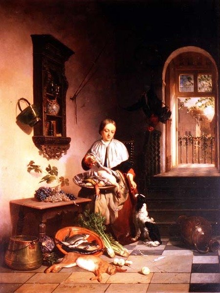 V kuchyni od David Emil Joseph de Noter