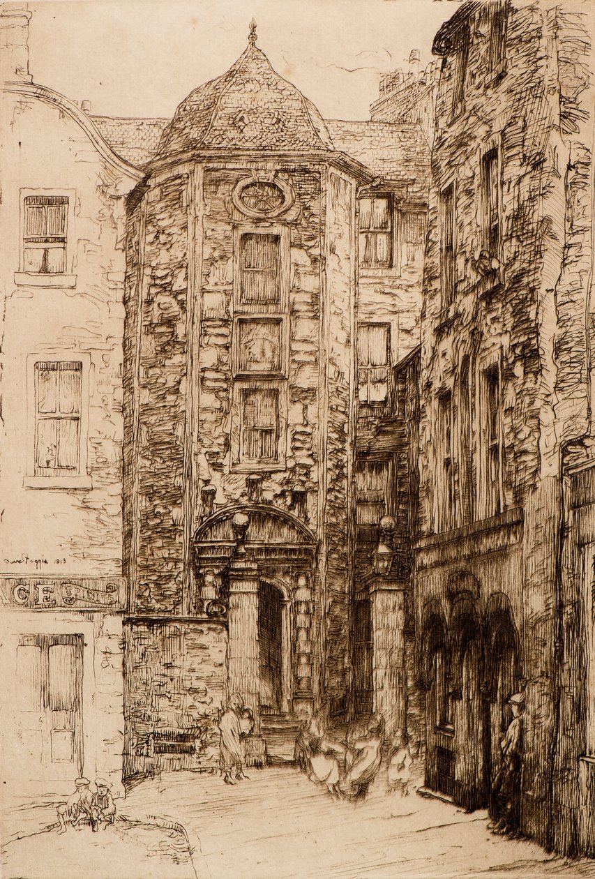 Strathmartine Lodging, 20. století (lept) od David Foggie
