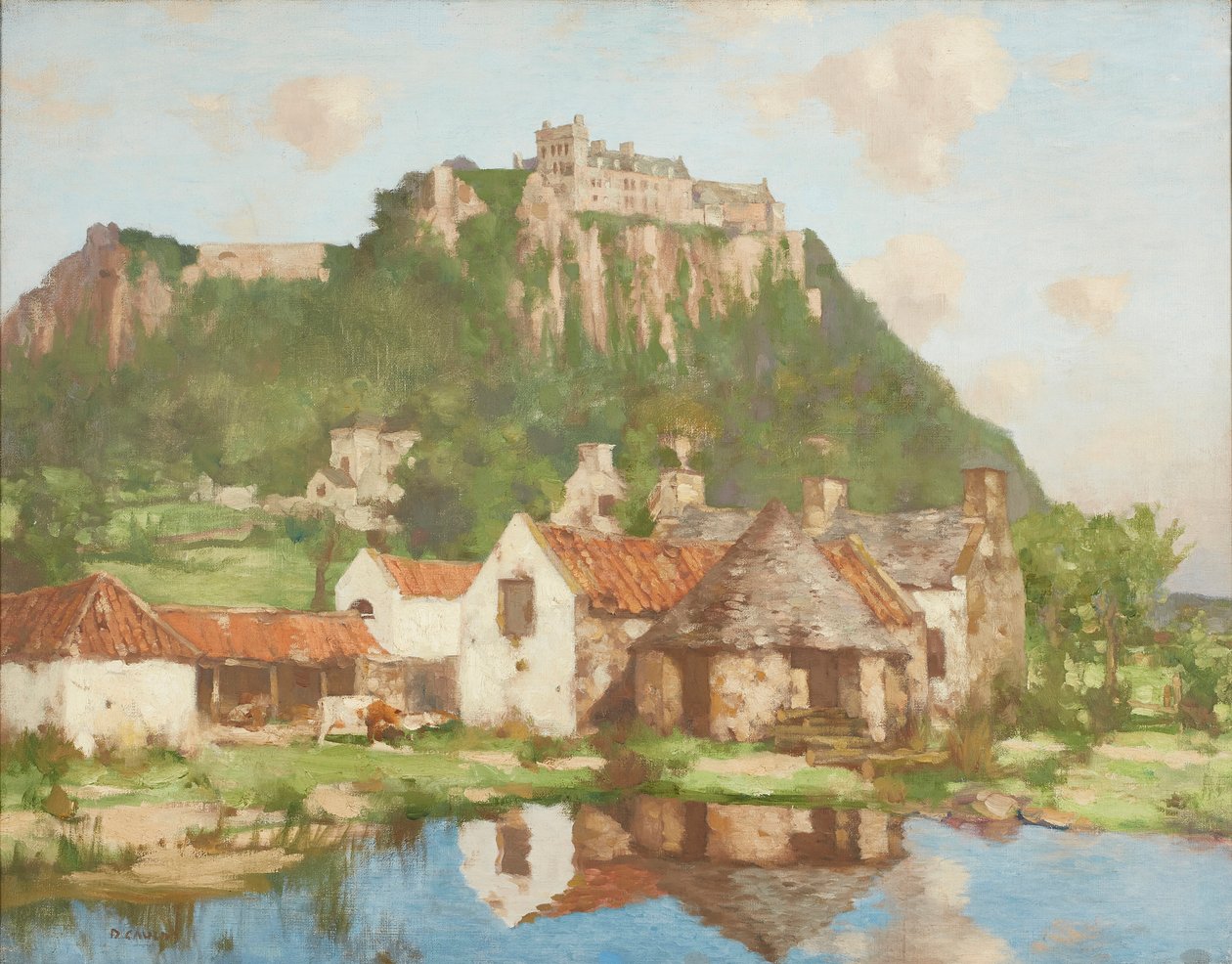 Pod hradbami hradu Stirling (olej na plátně) od David Gauld