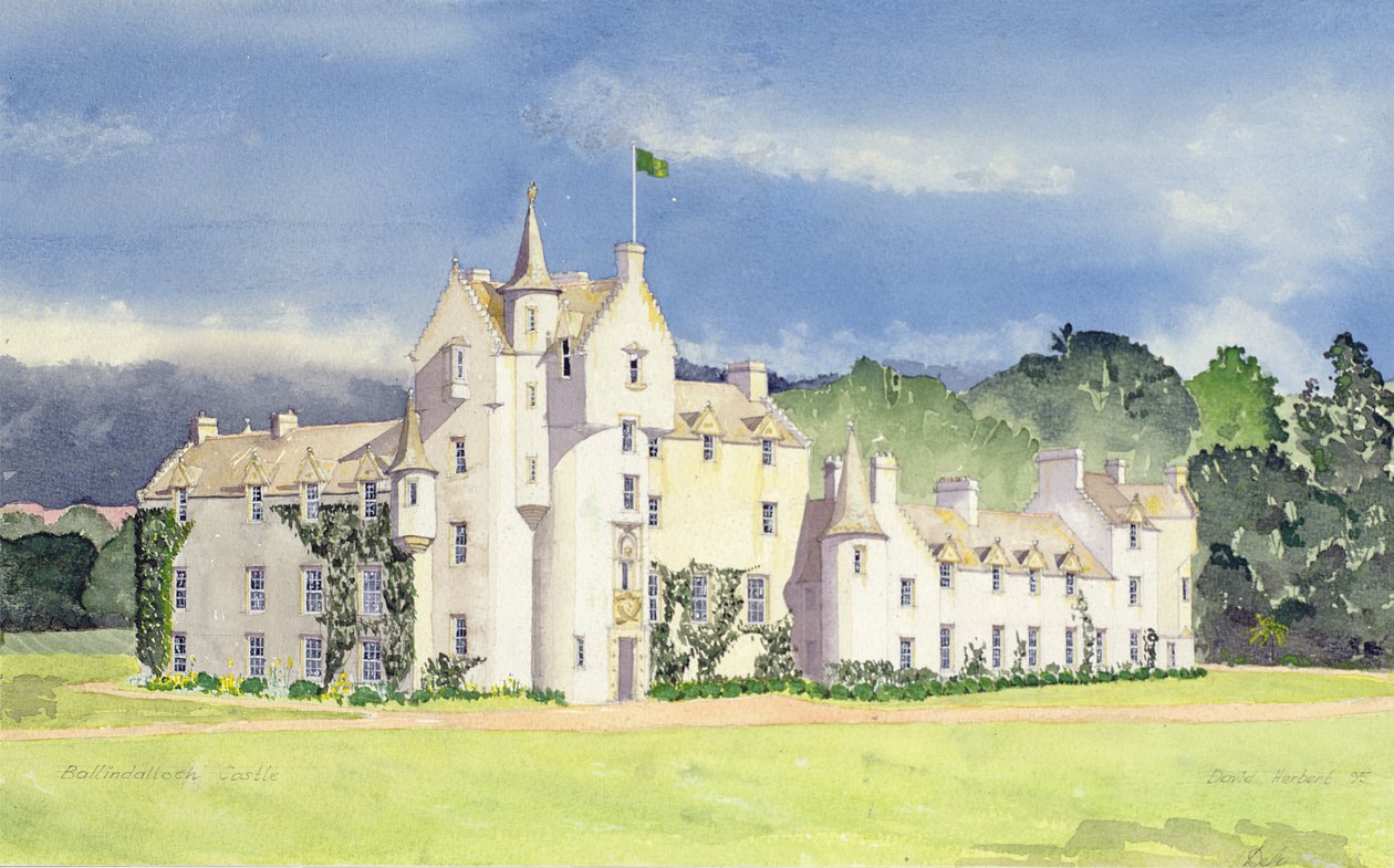 Hrad Ballindalloch, 1995 (wc) od David Herbert