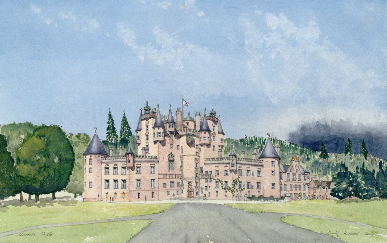 Glamis Castle, Tayside (wc) od David Herbert