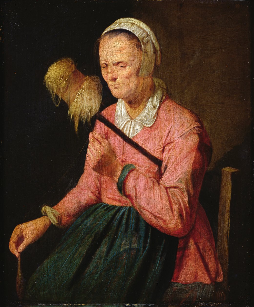 Žena s třásněmi od David III Ryckaert