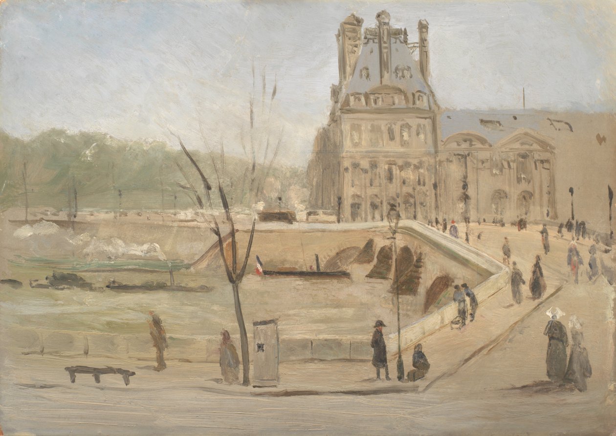 Pont Royal v Paříži. Skica od David Jacobsen