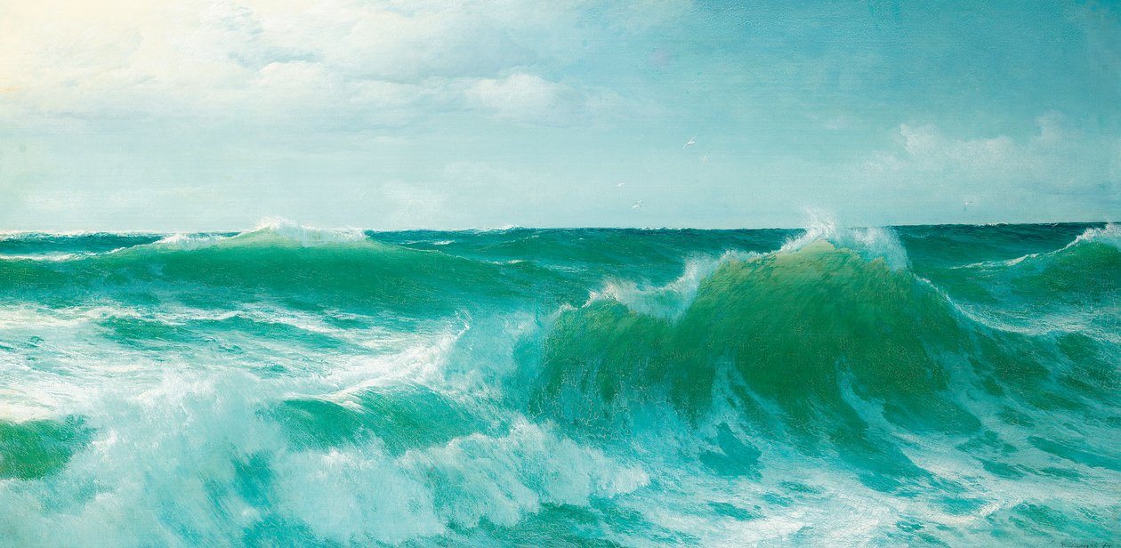 Lámající se vlna, 1894 od David James