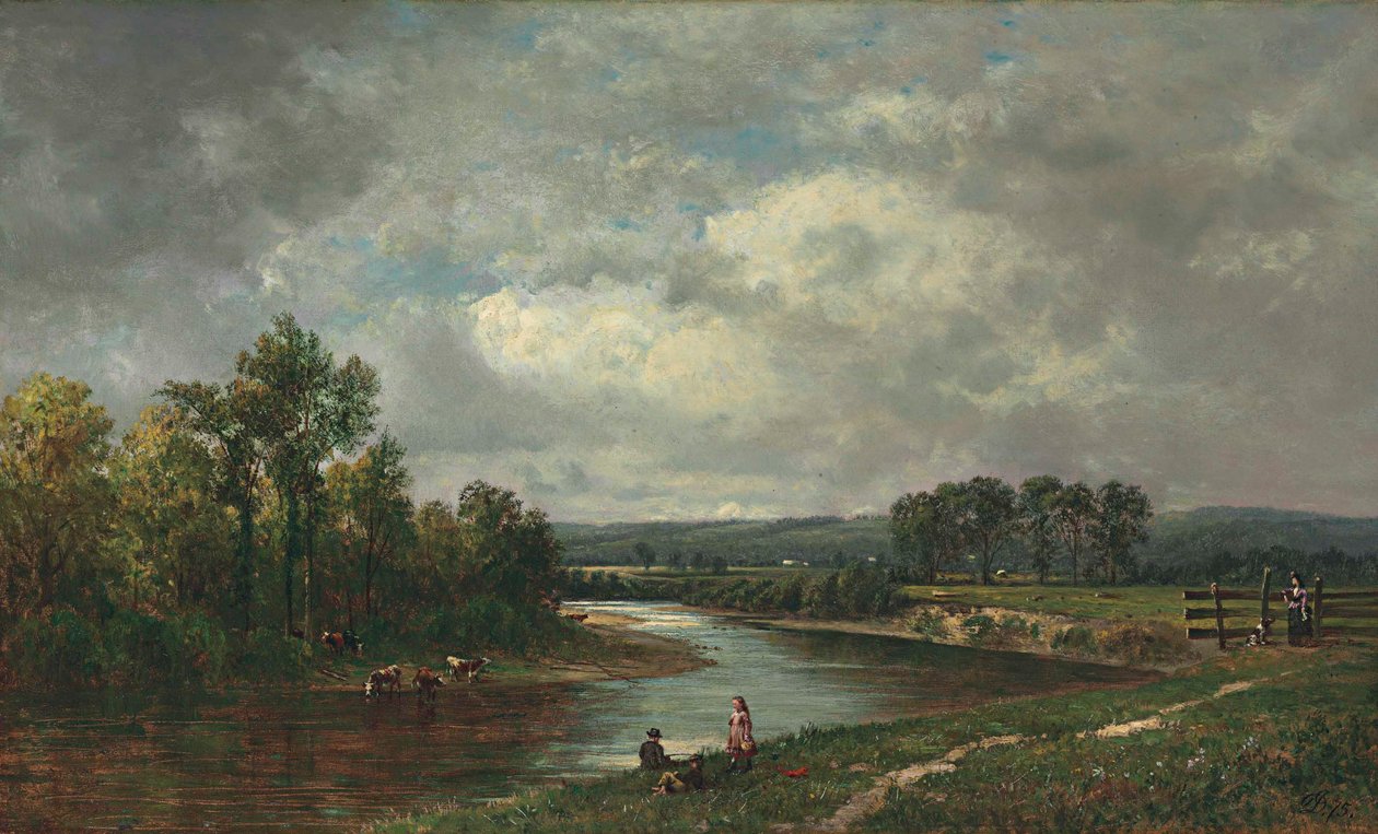 Řeka Connecticut u South Lancaster, New Hampshire od David Johnson