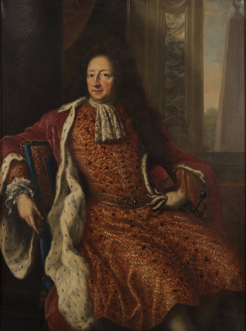 Hrabě Hans Wachtmeister, amiral de la marine royale suedoise - Portrét Hanse Wachtmeistera (1641-1714), hraběte z Johannishus, Ehrenstrahl, David Kloecker (1629-1698). Olej na plátně od David Klöcker Ehrenstrahl