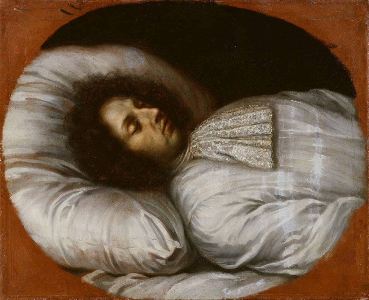 Karel XI. (1655–1697), švédský král a falckrabě ze Zweibrückenu, na smrtelné posteli, 1697 od David Klöcker Ehrenstrahl