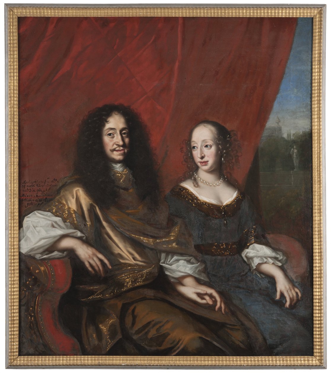 Gustav Adolf, 1633-1695, vévoda meklenbursko-güstrowský. Magdalena Sibylla, 1631-1719, z Holštýnska od David Klöcker Ehrenstrahl