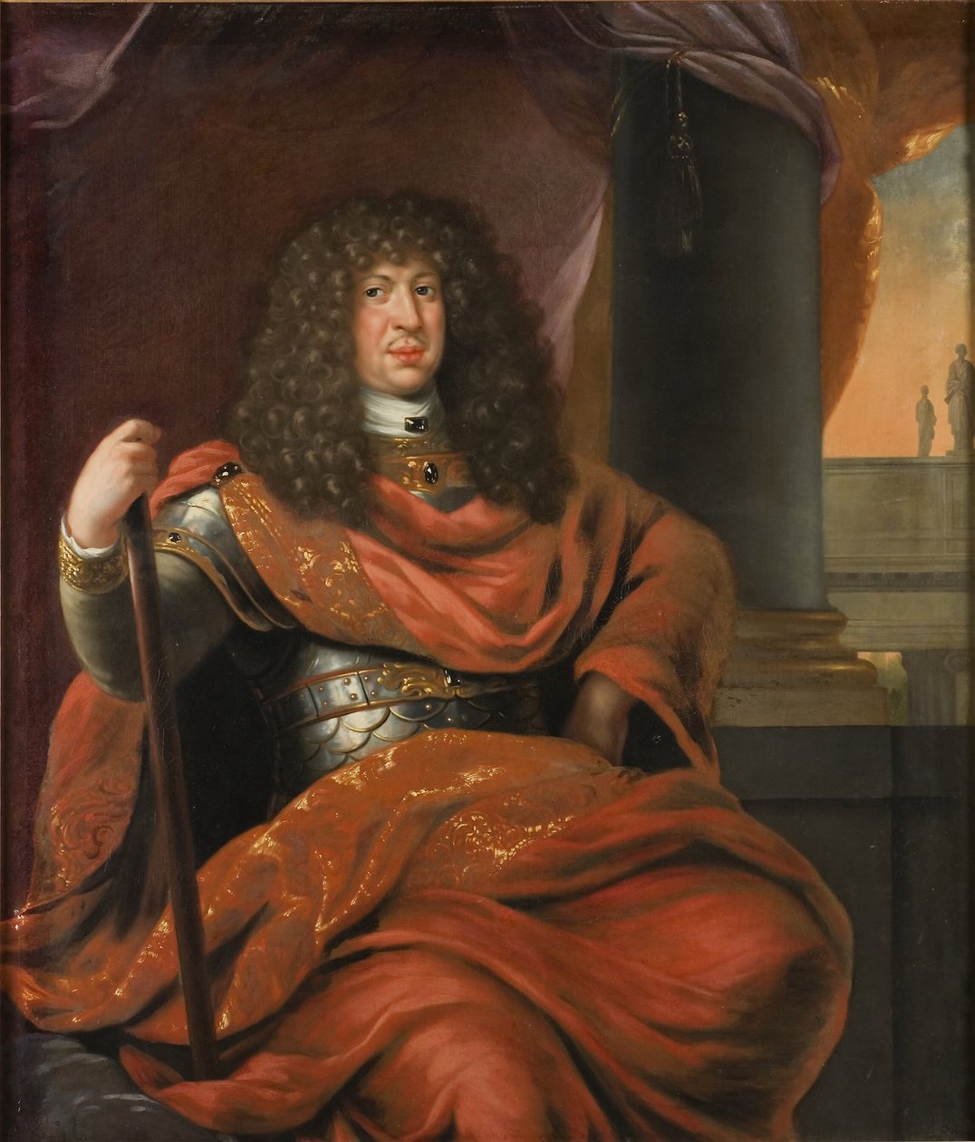 Kristian Albrekt (1641-1694), vévoda holštýnsko-gottorpský, ženatý s Fredrikou Amalií Dánskou od David Klöcker Ehrenstrahl