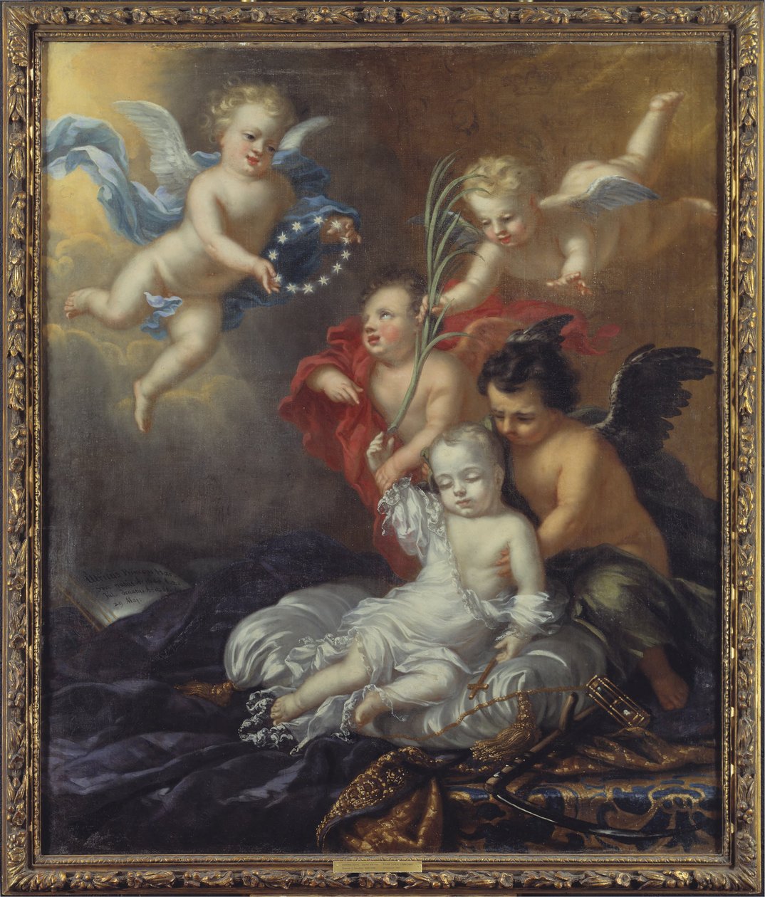 Ulrik (1684-1685), švédský princ, alegorie jeho smrti od David Klöcker Ehrenstrahl