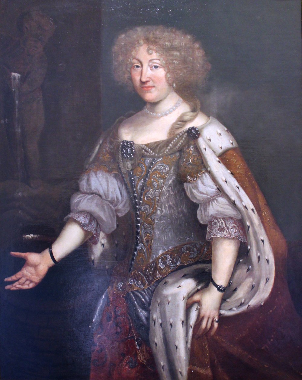 Německy: Vévodkyně Magdalena Sibylla von Württemberg ve slavnostních šatech Vévodkyně Magdalena Sibylla z Württemberska ve slavnostních šatech od David Klöcker Ehrenstrahl